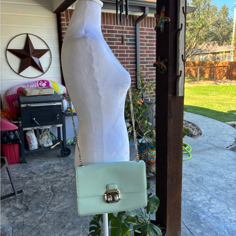 Ted Baker London Mint Crossbody Bag with Chain